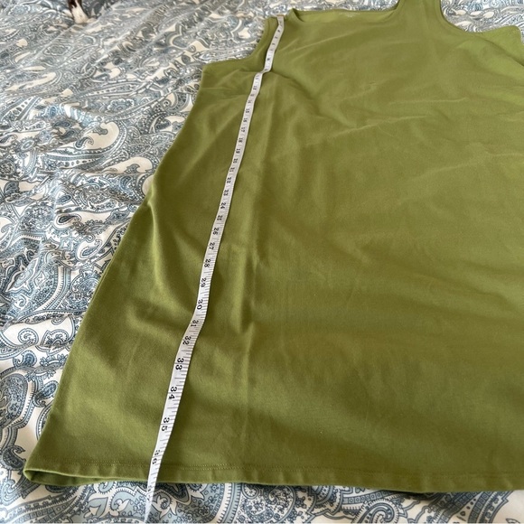 EILEEN FISHER Traceable Cotton Jersey Tank Dress in Leaf Women’s size PL - Picture 7 of 9